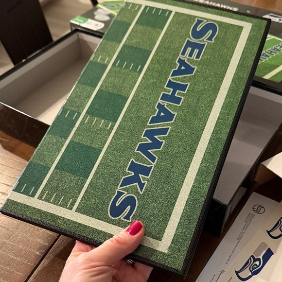 NFL Seattle Seahawks Checkers Game - Green and Black - Picture 4 of 12